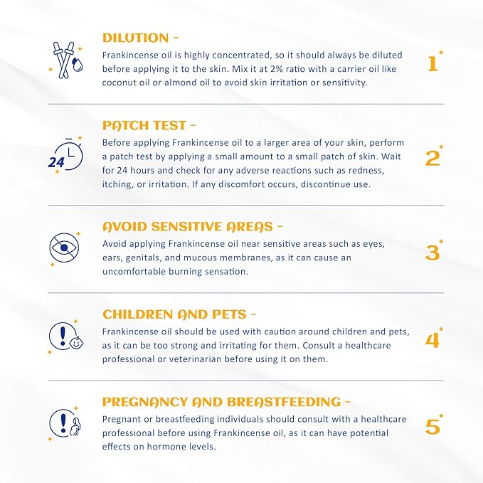 HIQILI 30ML Frankincense Essential Oil, Relaxing, Skin Care, Camp Atmosphere Creation, Can be Added to Body Lotions, Creams, Aromatherapy Use - 1 Fl Oz