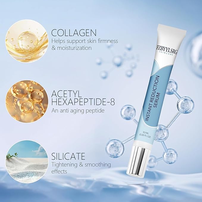 Rapid Reduction Eye Serum - Visibly Reduces Under-Eye Bags, Wrinkles, Dark Circles, Fine Lines & Crow's Feet Instantly, Anti Aging Wrinkle Remover for Face-10ML