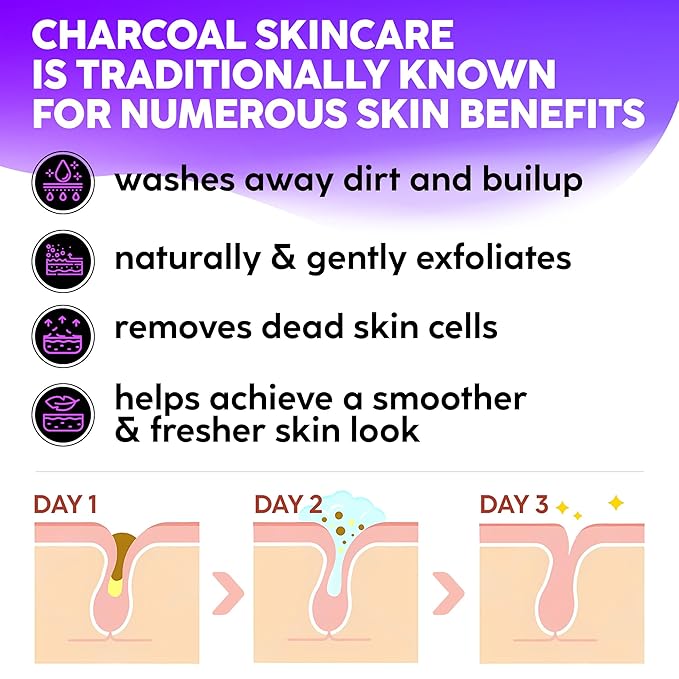 Korean Activated Charcoal Face Mask Peel Off - Blackhead Remover Mask - Facial Peeling & Nose Pore Cleaner - Black Head Remover for Face - Alternative to Pore Strips - Korean Skin Care Masks - 8 Pack