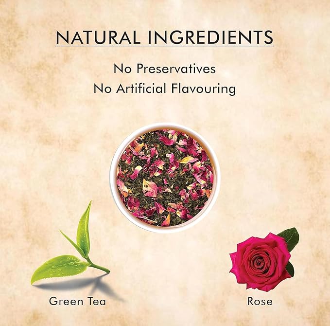 Pyramid Teabags Enveloped (ROSE GLOW TEA BAGS) | Mothers Day Tea Gift Box