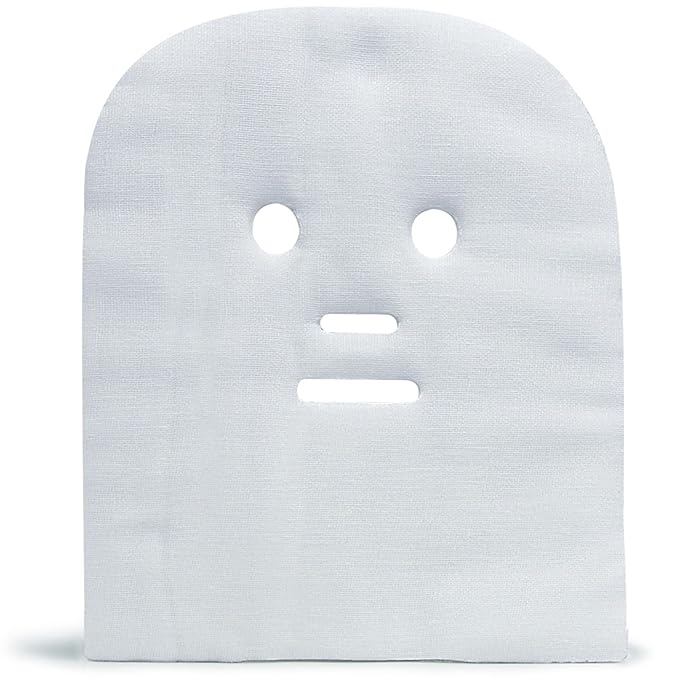 APPEARUS Pre-Cut Gauze Facial Masks – 100% Cotton, Breathable & Soft – Ideal for High Frequency, Mud, Clay, and Paraffin Treatments – Spa & Esthetician Use – 100 Count (DM101)