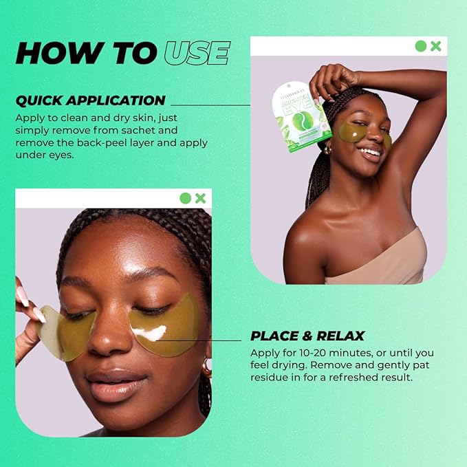 Vitamasques Hydrogel Eye Pads, Infused with Real Petals (Pack of 3)