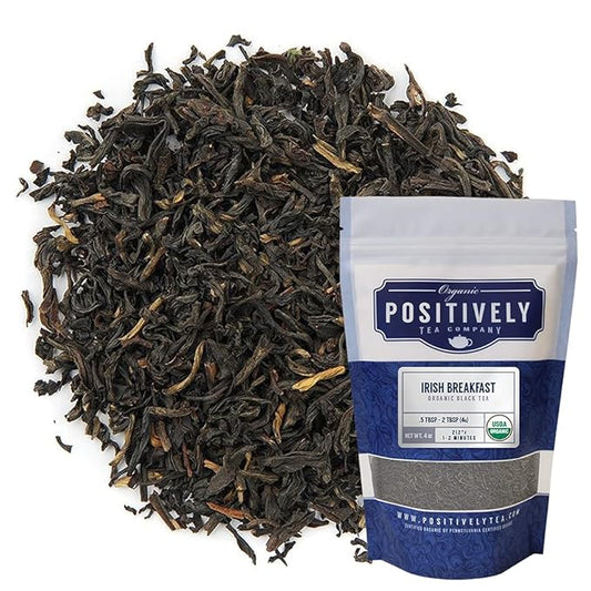 Organic Positively Tea Company, Irish Breakfast Black Tea, Loose Leaf, 4 Ounce