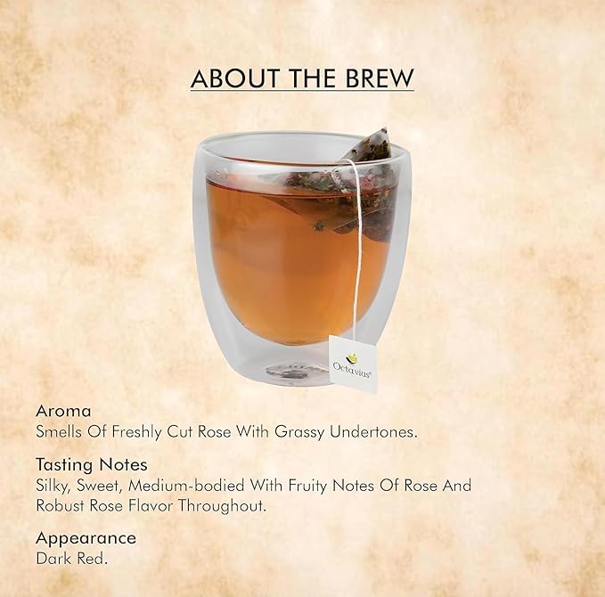 Pyramid Teabags Enveloped (ROSE GLOW TEA BAGS) | Mothers Day Tea Gift Box