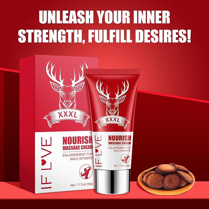 IF L VE-Revitalising Cream for Men's Intimate Areas, enlarging Massage Oil, Men's Health 50g