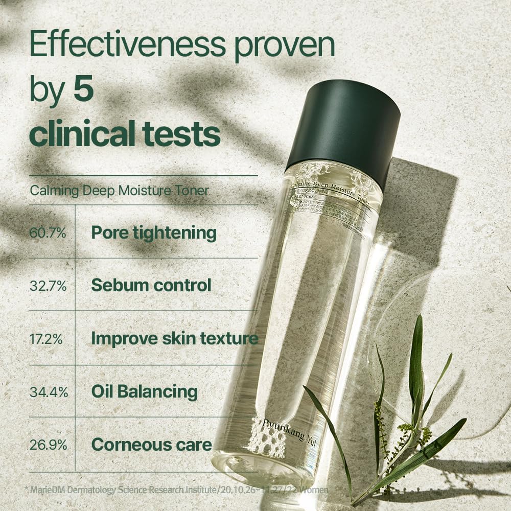 [PKY] Pyunkang Yul Calming Deep Moisture Toner - Face Toner for Women containing AHA and PHA - for Teens and Adults - Astringent for Face - Korean Facial Toner - 150ml 5.07 Fl. Oz.