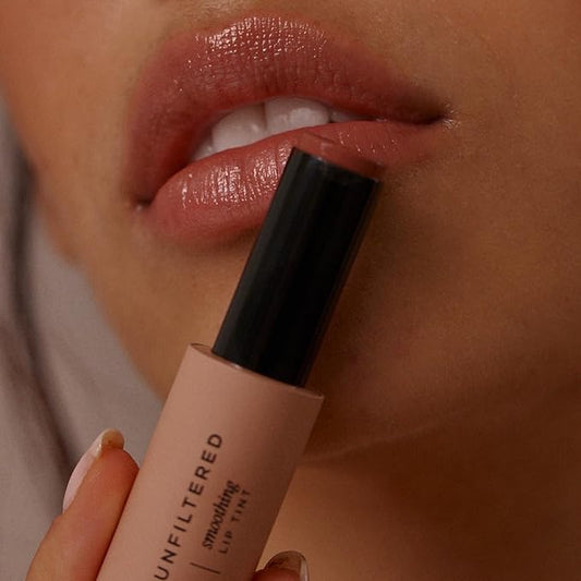 '+ Lux Unfiltered N°11 Smoothing Hydrating Lip Tint for Women - Tinted Lip Balm with Jojoba & Sunflower Oil - Lightweight, Moisturizing, Semi-Sheer Color - Vegan & Cruelty-Free - Cocoa (Brown)