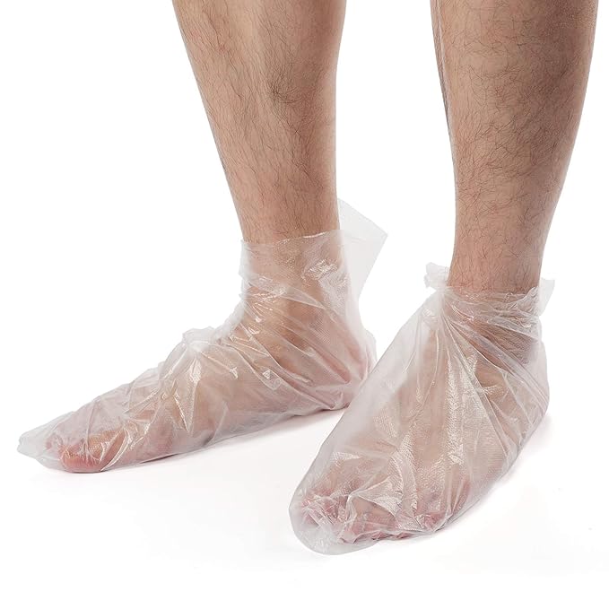 Segbeauty Extra Large Paraffin Wax Liners, 200pcs Plastic Paraffin Wax Mitts Booties Bags for Moisturizing, Paraffin Baths Gloves for Hand, Pedicure Sock Covers for Feet Hot Wax treat-ment
