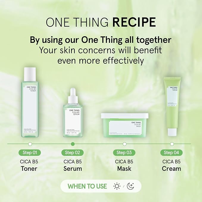 ONE THING Cica B5 calming Serum + Cream Bundle