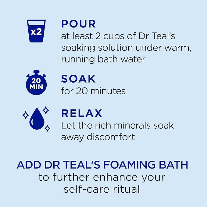 Dr Teal's Pure Epsom Salt, Lavender & Eucalyptus Duo Bundle, 3 lbs (Pack of 2)