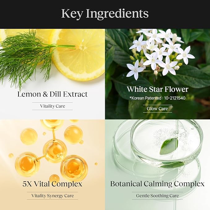 Lemon Dill Radiant Glow Cotton Mask, Brightening, Vegan, Korean Skin Care Face Mask 25g*5 sheets