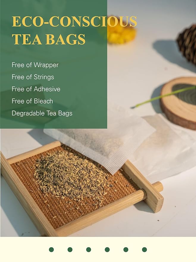 GLDNT Organic Licorice Root Tea Bags, Premium Natural Organic Licorice Tea, Warm & Natural Sweet Flavor, Caffeine Free, 100 Count