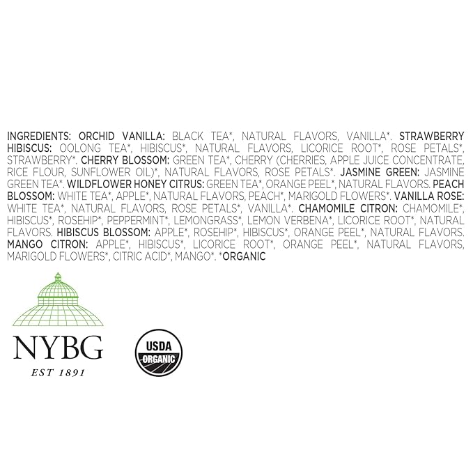 Tea Forte, Jubilee Petite Presentation Sampler Gift Box, Pyramid Infusers With Organic Loose Leaf, Green, Black, White, Herbal Assorted Tea, 1 Count (Pack of 1)