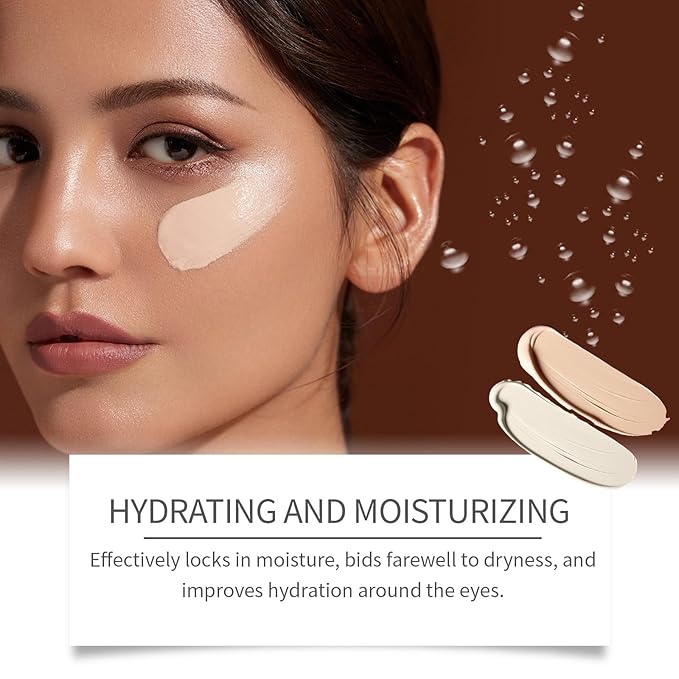 Luminous Eye Corrector Spf 41, 2pcs Dermatology Luminous Under Eye, Under Eye Concealer for Dark Circles, Anti-Aging Wrinkles Eye Cream, Hydrating Tinted Cream for All Type Skin-Ivory (4)