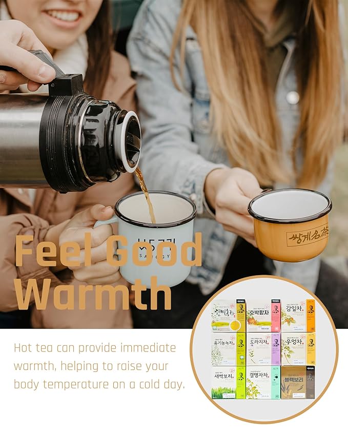 Ssanggye Wild Mulberry Leaves Tea 1.0g X 40 Tea Bags, Premium Korean Herbal Tea Hot Cold Herb Savory 4 Seasons Made in Korea