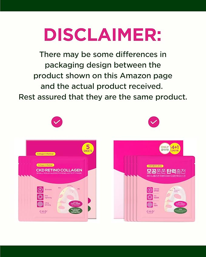 CKD Retino Collagen Boosting Hydrogel Face Mask (5ea) - Korean Overnight Jelly Mask for Glass Skin, Deep Moisturizing, and Pore Minimizing with Retinal & Low Molecular Collagen. Korean Skin Care