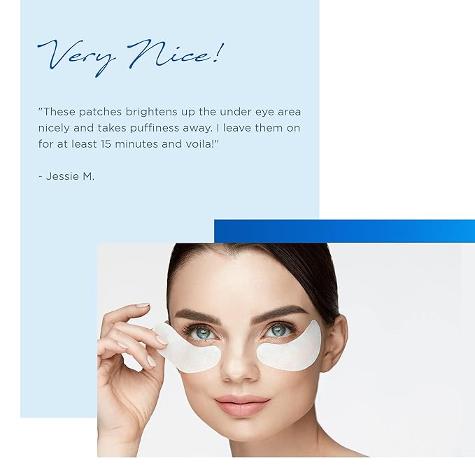 AZURE Hyaluronic & Retinol Anti Aging Under Eye Pads- Moisturizing & Rejuvenating Eye Mask Patches - Reduces Fine Lines, Wrinkles, Dark Circles & Puffiness - Skin Care Made in Korea - 10 Pairs