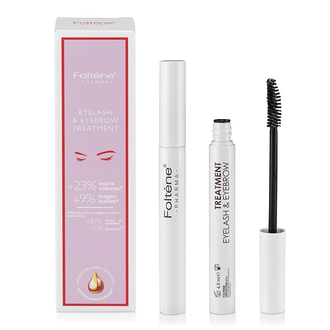 Foltene Eyelash & Eyebrow Treatment - Lash and Brow Serum w/Applicator - Stimulate Growth for Thicker Longer Fuller Eyelashes & Eyebrows - Strengthening & Protective Effect - Nutrition Conditioner