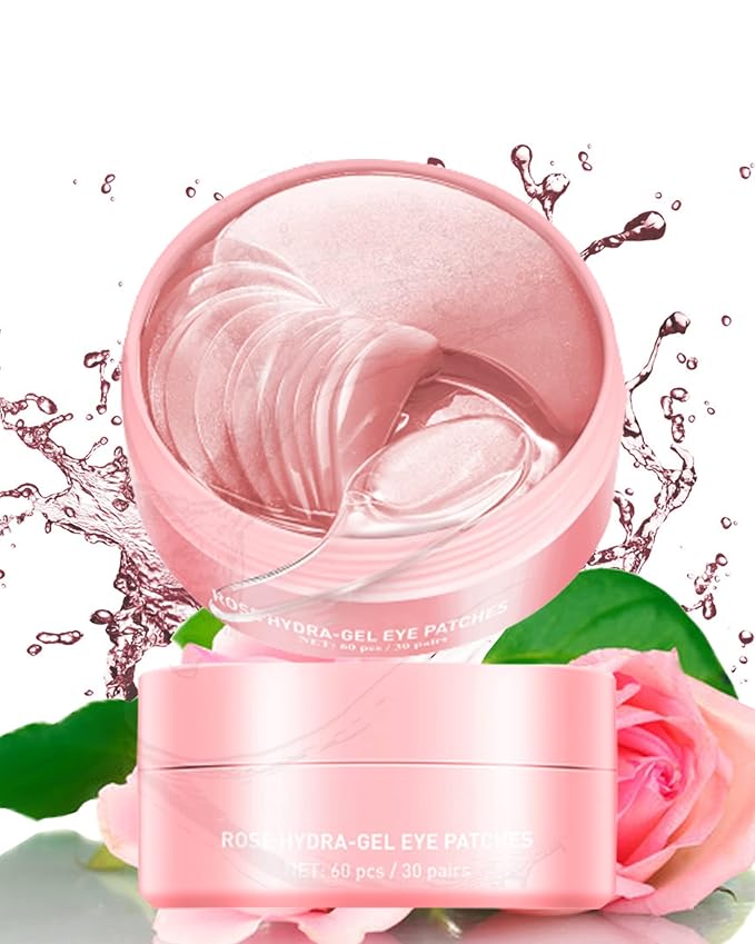 Under Eye Patches (60Pcs) - Update Eye Mask Rose Extract, Eye Treatment Mask, Under Eye Bag Treatment, Eye Mask for Puffy Eyes,Anti-Wrinkle,Under eye Dark Circles, Women's Mother's Day Gift for Women