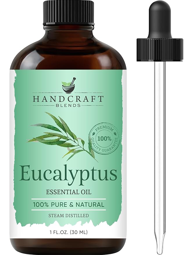 Handcraft Blends Eucalyptus Essential Oil - 1 Fl Oz - 100% Pure and Natural - Premium Grade Essential Oil for Diffuser and Aromatherapy