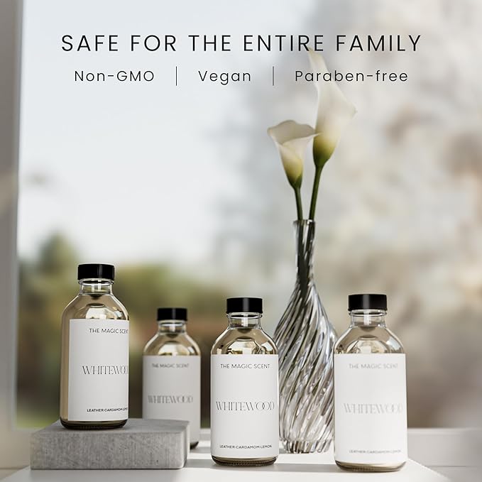 Whitewood Oils for Diffusers - HVAC & Cold-Air Ultrasonic Diffuser Oil Inspired by The 1 Hotel, Miami Beach - Essential Oils for Aromatherapy - 8.5 fl oz, 250 mL