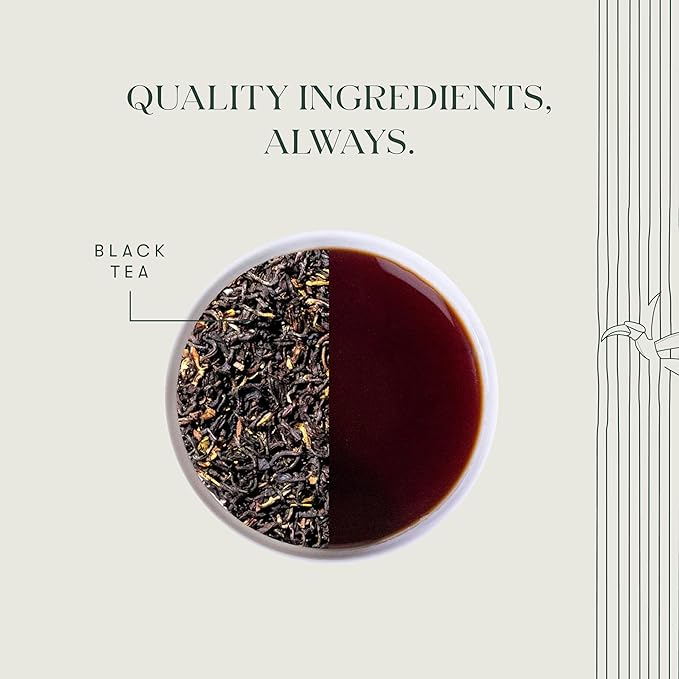 Luxmi Estates - Tale of Two Estates - Organic English Breakfast Tea - 25 Tea Bags | Made with Organic Darjeeling & Assam Tea from India | Smooth, Flavorful, Robust and Caffeinated