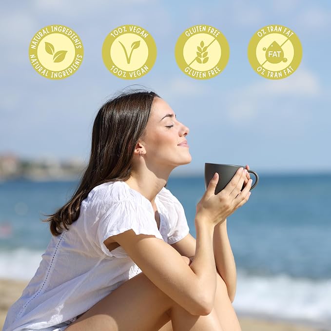 Chrysanthemum Tea Bags 2gx100 counts, Dried Chrysanthemum Flowers Powder Ground, Flower Tea Bag, Caffeine-Free, Non-GMO, Vegan - From Thailand (7oz)