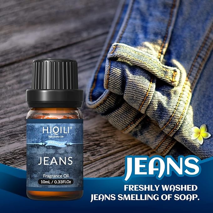 HIQILI Fragrance Essential Oil for Men 6x10ml Candle Scents for Candle Making Scented Oils Set for Aromatherapy Diffuser DIY Christmas