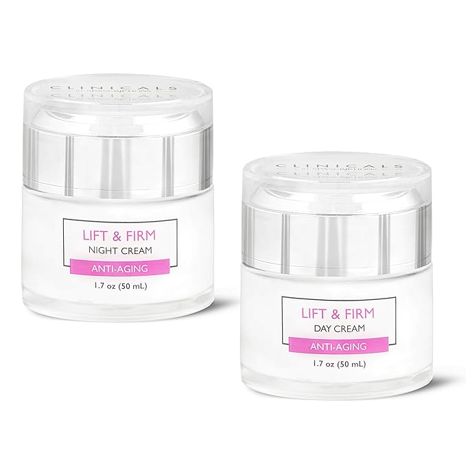 SpaScriptions Clinicals- Lift & Firm Day & Night Cream Set with Collagen - 2 Pack (1.7oz)