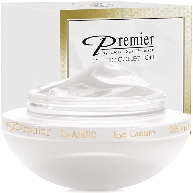 Premier Dead Sea Eye Cream, Age defying, Helps minimize wrinkles, Dark circles, sagging skin, Reduce bags, vitamin A & E, hyaluronic acid, anti-aging, Hypoallergenic, classic collection 1.2fl oz
