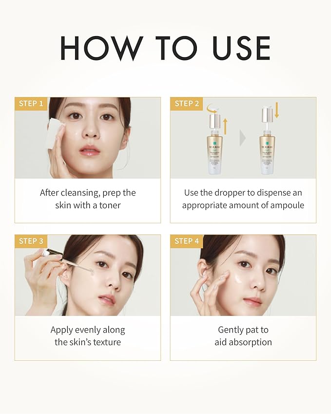 REJURAN Dual Effect Ampoule, DOT™ DUAL c-PDRN® - Rejuvenating Face Serum for Radient Glass Skin, Wrinkle and Fine Line Treatment, Firming, and Deep Hydration, Korean Skincare (1.01 fl oz)