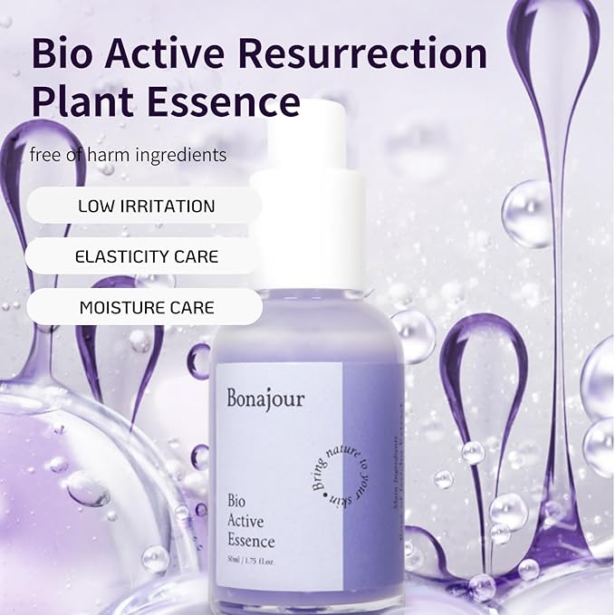 [BONAJOUR] Bio Active Resurrection Plant Powerful Aquaporin Hydration Serum - For Dry Skin, Repair, Moisturizing, Nutrtition, Protection