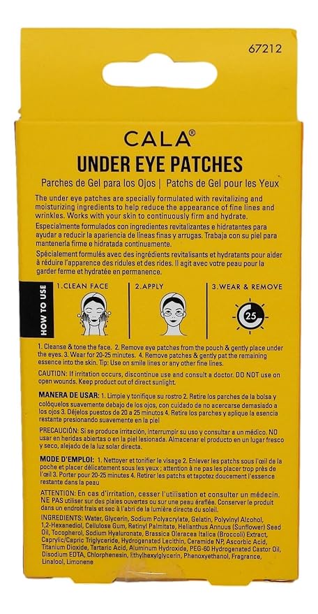 UNDER EYE PATCHES: RETINOL & VITAMIN C (5/PK)