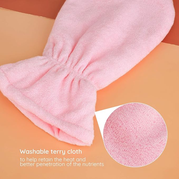 Segbeauty Thick Paraffin Wax Mitts, Paraffin Heated Hand SPA Mittens for Women, Gloves for Women Moisturizing Cracked Hands Hot Wax Hand Paraffin Thermal Treat SPA Wax Warmer Paraffin Wax Machine Pink