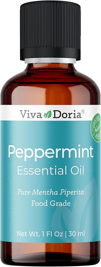 Viva Doria 100% Pure Northwest Peppermint Essential Oil, Undiluted, Food Grade, Steam Distilled, Made in USA, 30 mL (1 Fluid Ounce)
