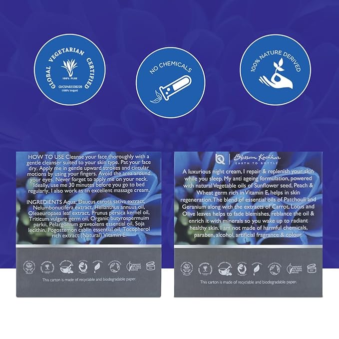 Vitamin E Night Cream | Hydrating & Nourishing Moisturizer | Restores & Revitalizes Dry, Dull Skin | Anti-Aging & Wrinkle Care | Non-Greasy Formula | 1.76 Oz (50g)