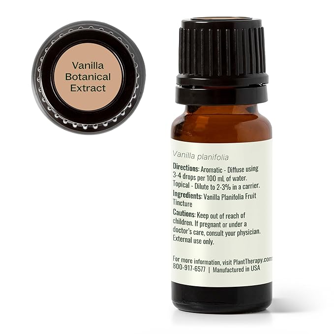 Plant Therapy Vanilla Extract 10 mL (1/3 oz) 100% Pure, Undiluted, Therapeutic Grade