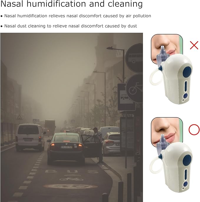 2 in 1 USB Electric Nano Mister, 0.06 MM Nanometer High Pressure Face Mister, Humidifier for Face, 170 Grams Nasal Cleansing Machine, Wound Cleaning Mist Sprayer, Feminine Care Mini Mister