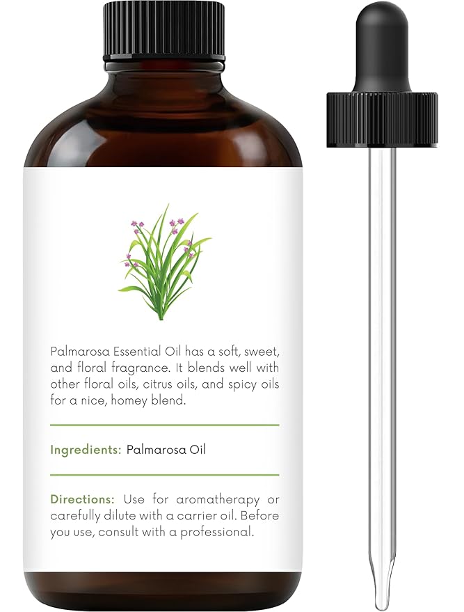 Handcraft Blends Palmarosa Essential Oil - 1 Fl Oz - 100% Pure and Natural - Premium Grade Essential Oil for Diffuser and Aromatherapy