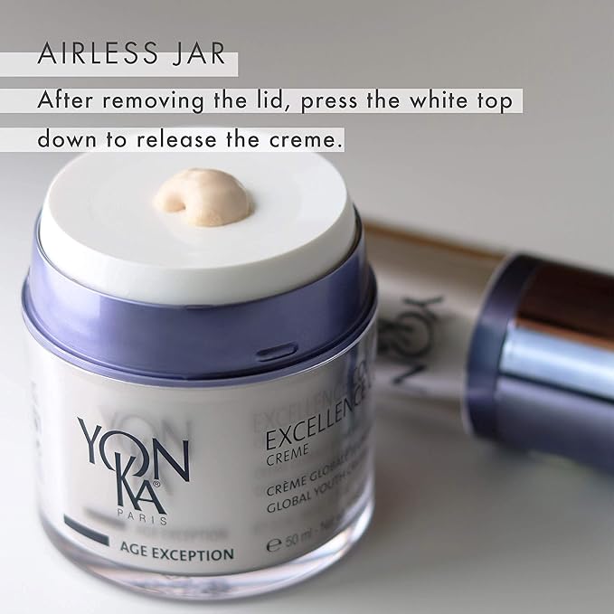 Yon-Ka Excellence Code Creme and Excellence Code Contours Eye Cream Set, Specialized Anti-Aging Cream for Face, Eyes and Lips