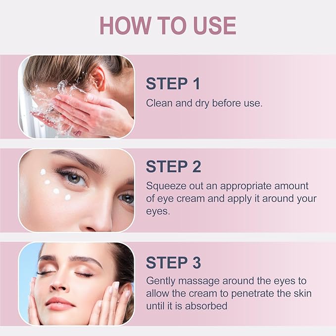 Temporary Eye Tightener Eye Cream - Retinol & Hyaluronic Acid Infused Formula, Quickly Repairs Wrinkles While Reducing Under-Eye Bags & Dark Circles, Daily Anti-Aging Care, 0.68 oz