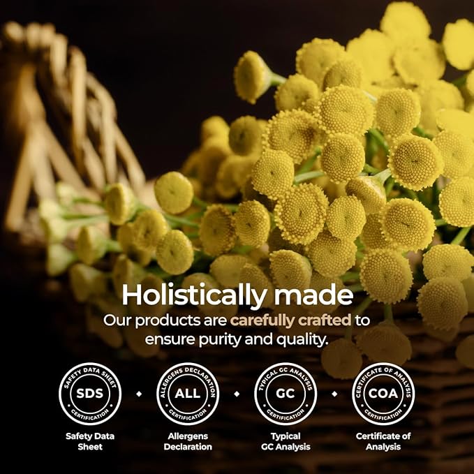 Gya Labs Blue Tansy Essential Oils for Skin - 100% Pure Natural Organic Blue Tansy Oil for Face, Diffuser, Candle Making (0.17 Fl Oz)