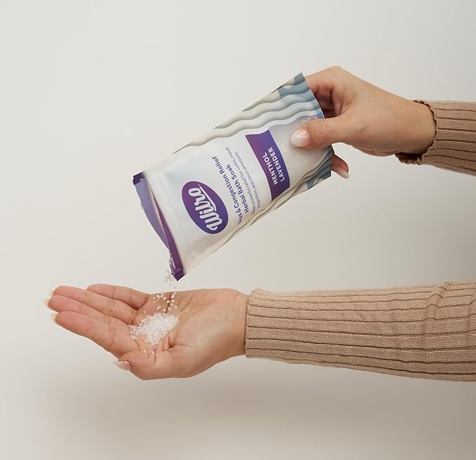 Wilro Soothing, Aromatic Bath Salts, 3 Pack, Menthol Lavender