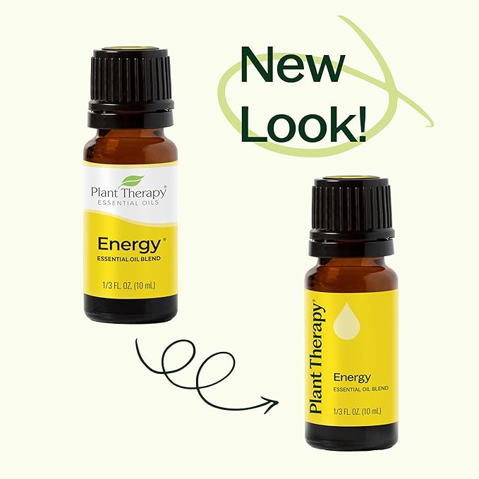 Plant Therapy Energy Essential Oil Blend 30 mL (1 oz) Refreshing, Energizing Blend 100% Pure, Undiluted, Natural Aromatherapy, Therapeutic Grade