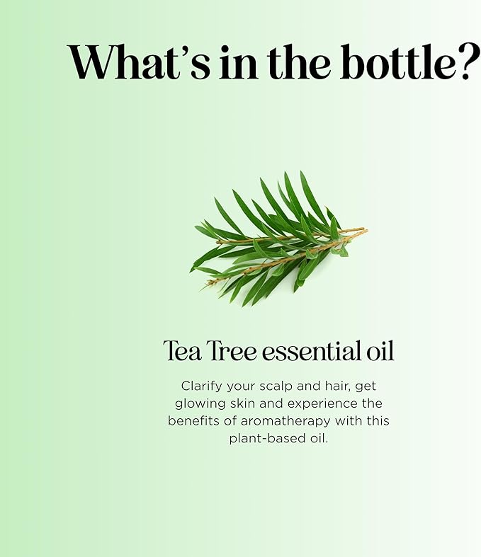 Pure Tea Tree Oil 4oz - Australian Tea Tree Essential Oil for Hair Nails and Skin- Aromatherapy Tea Tree Oil for Skin Dry Scalp Cleanser Nail Cleaner plus Purifying Humidifier and Diffuser Oil