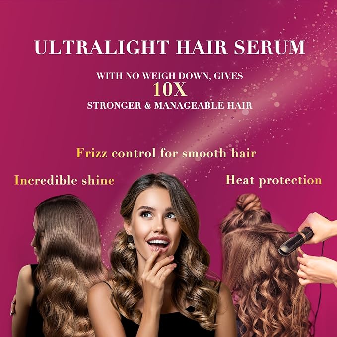 Livon Hair Serum for Men & Women | Sulphate & Paraben free| For All Hair Types | Lightweight & Non Greasy | Organic Onion Repairing Serum Oil | Enriched with Almond & Floral Extracts | 3.3 Fl. oz