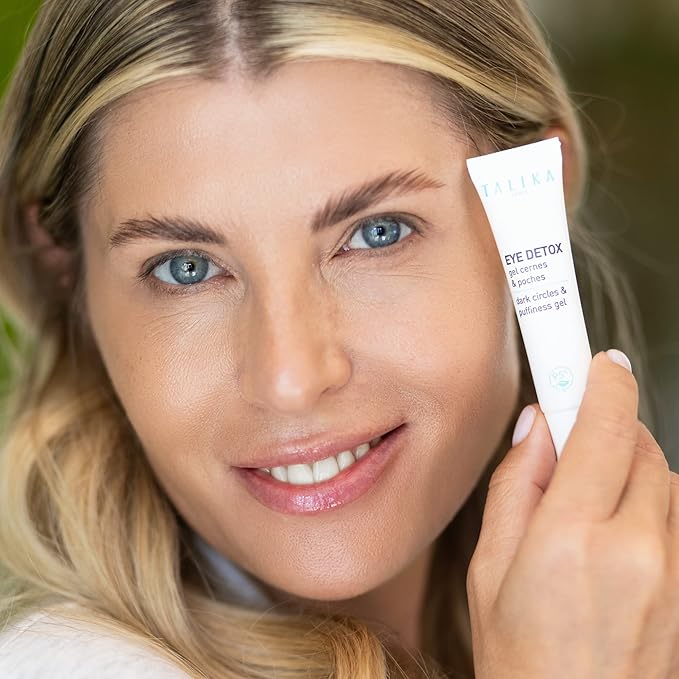 Talika Eye Detox Gel - Dark Circles & Puffiness Gel, Quick-Absorbing Eye Care, New Caffeinated Blend, Depuffing, Brightening, Instantly Awakened Eye Contour, Anti-Dark Circles 0.33 Oz