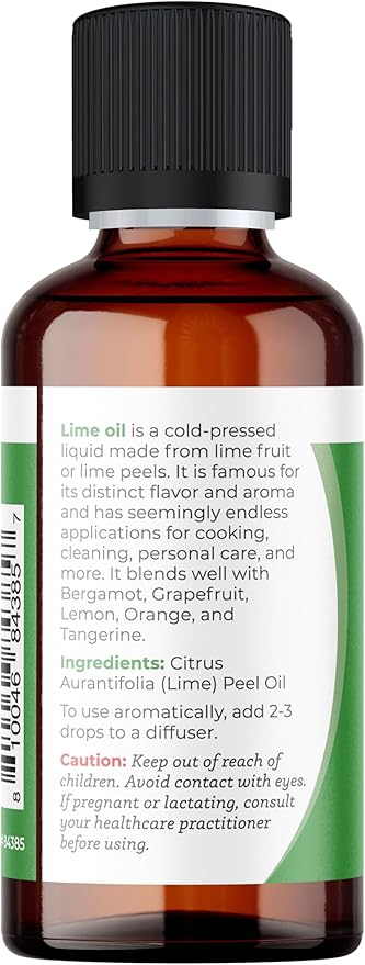 Viva Doria Lime Essential Oil, 100% Pure, Natural, Mexican Lime Essential Oil, Undiluted, for Aromatherapy | Food Grade, 30 mL (1 Fluid Ounce)