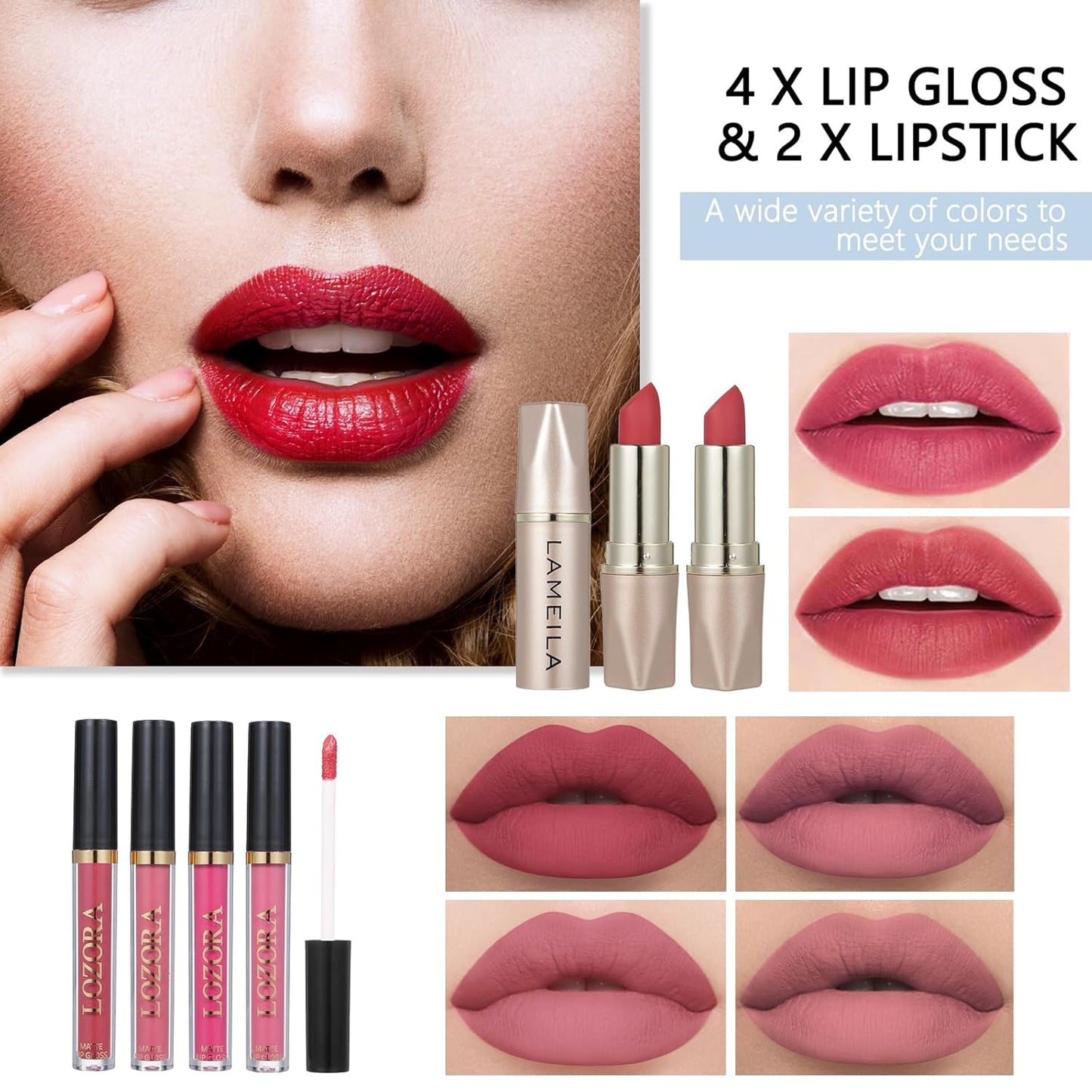 Makeup Kit Full Kit for Women Makeup Kit Full Kit for Teenagers Eyeshadow Palette Lip Gloss Foundation Mascara Eyeliner Cosmetic Brushes Cosmetic Bag etc. (20Middle)