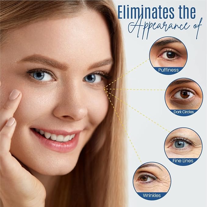 Eye Gel + Plant Stem Cells + Matrixyl 3000 + Arginine For Under And Around Eyes To Smooth Fine Lines, Eliminate Dark Circles, And De-puff Bags With Peptide Complex.